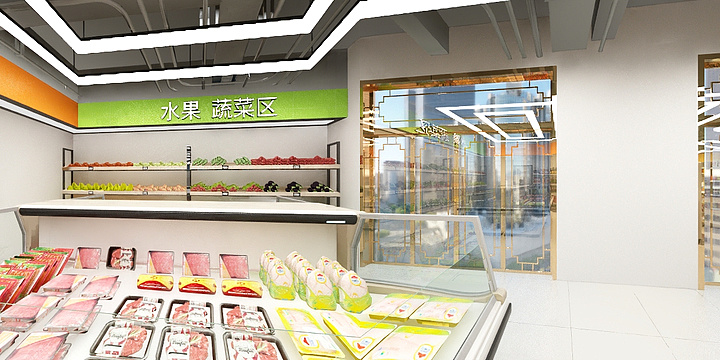 设计师郑hgCq-超市-装修设计方案