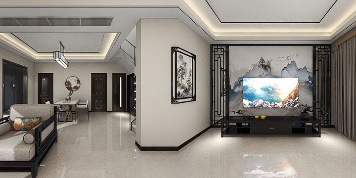 情有独仲-刁镇别墅联排-装修设计方案