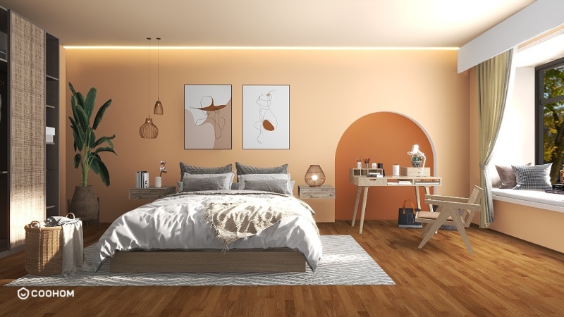 Creamy Minimalist Bedroom Paint Ideas