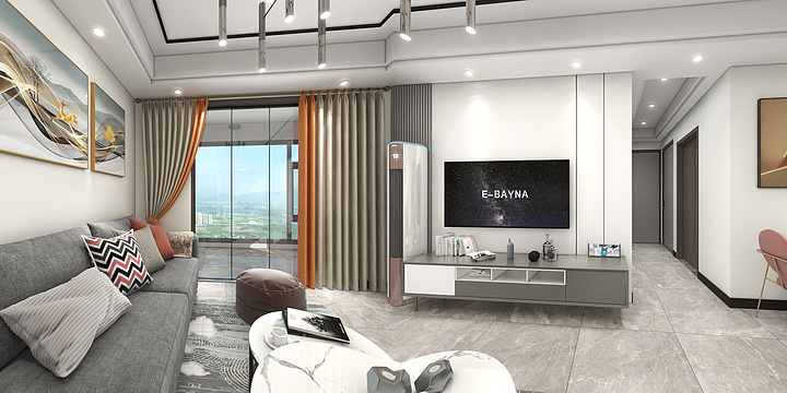 枫忆尘雪-中信凯旋湾01户型-装修设计方案