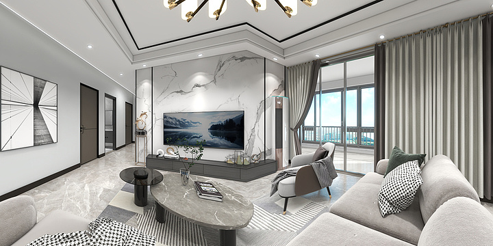 枫忆尘雪-君逸府户型兰-装修设计方案