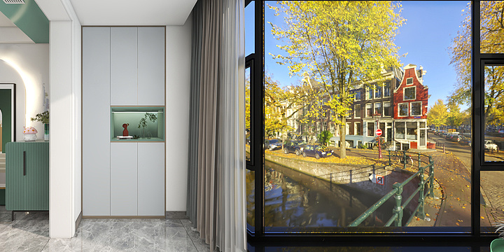 初夏繁华如梦-《沁绿》148㎡三居-现代风格-装修设计方案