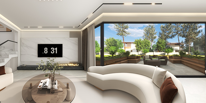 今晚不熬Wcbr-简约 - 华发半山别墅200㎡（两层）-装修设计方案