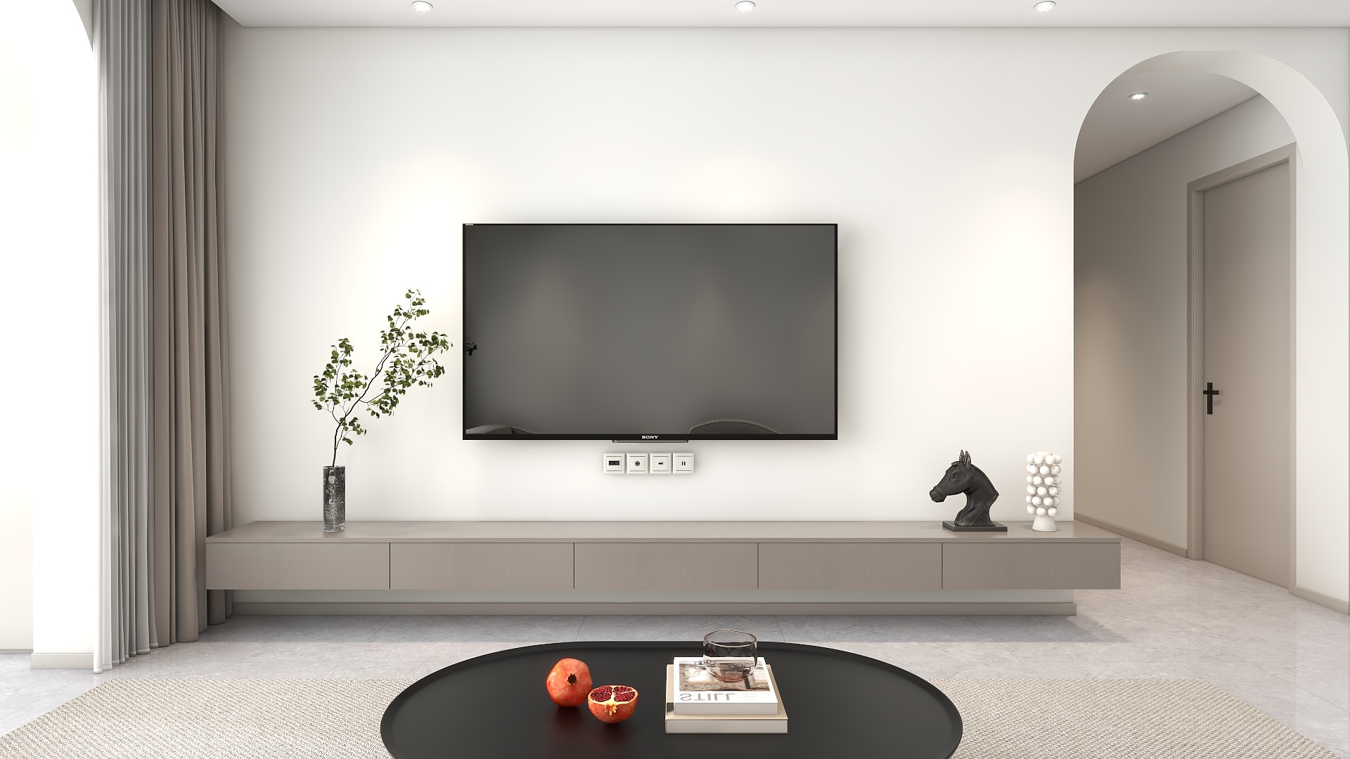 李青越-112方现代简约风格四居室装修效果图