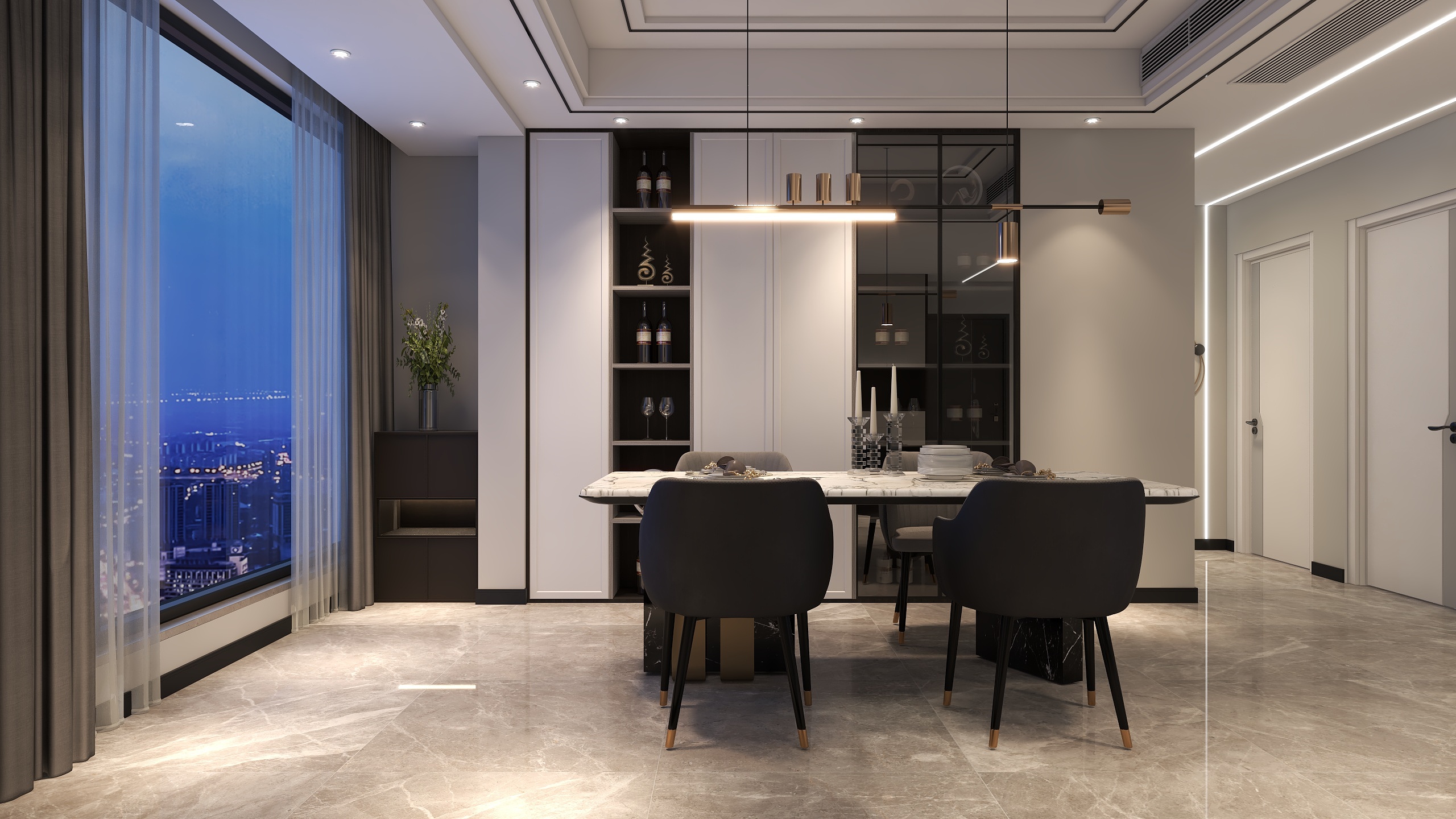 三幸设计-H-隆鑫跃层(衡哥效果图）-装修设计方案