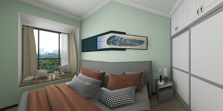 夔牛装饰设计-西郡英华2-8-1A户型135--装修设计方案