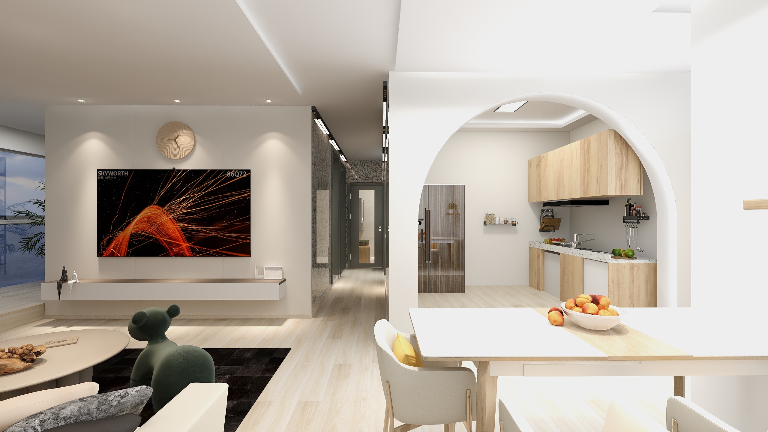 宗诚-城投南信天骄观澜现代简约83㎡2室装修效果图