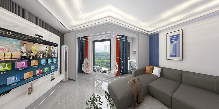 彳1-根亲名都97平方.户型-装修设计方案