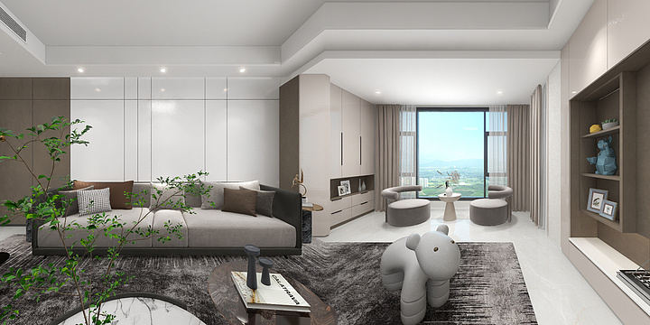 欧红霞-中央洋房-装修设计方案