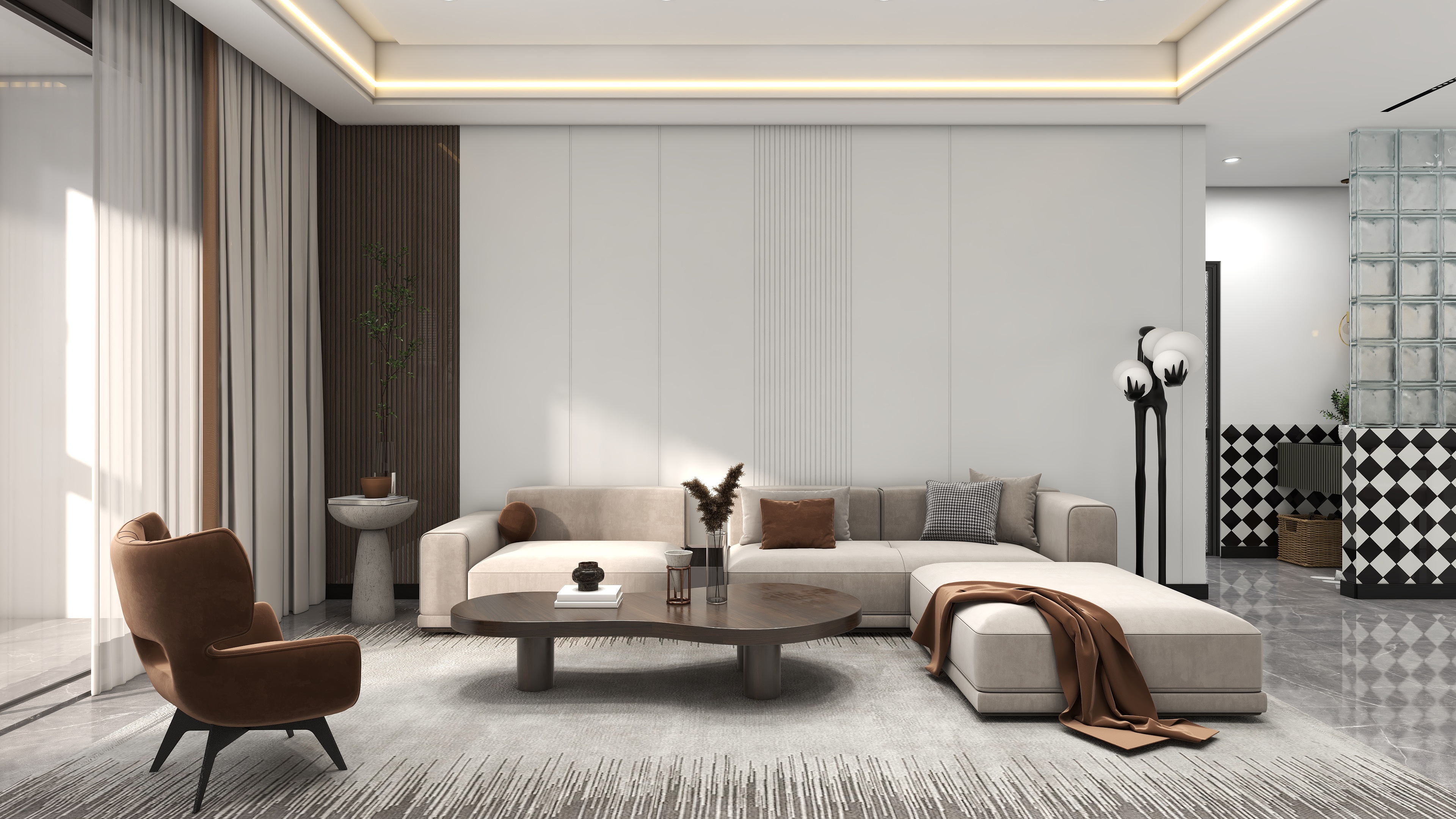 小桃汁-三居室现代风-装修设计方案