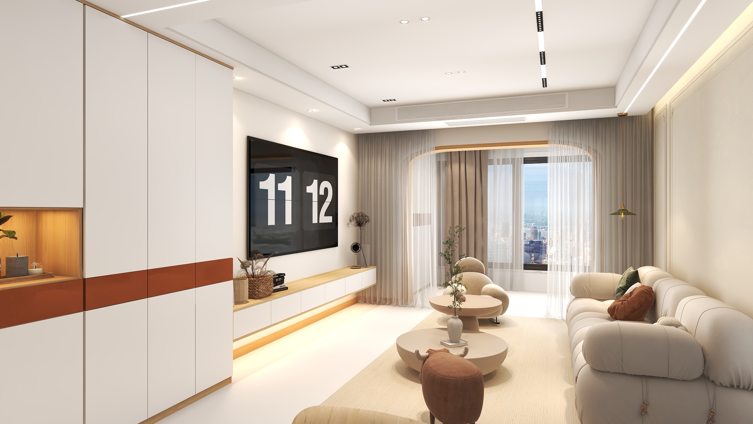 Hi-P设计-新城3#704 129平-装修设计方案