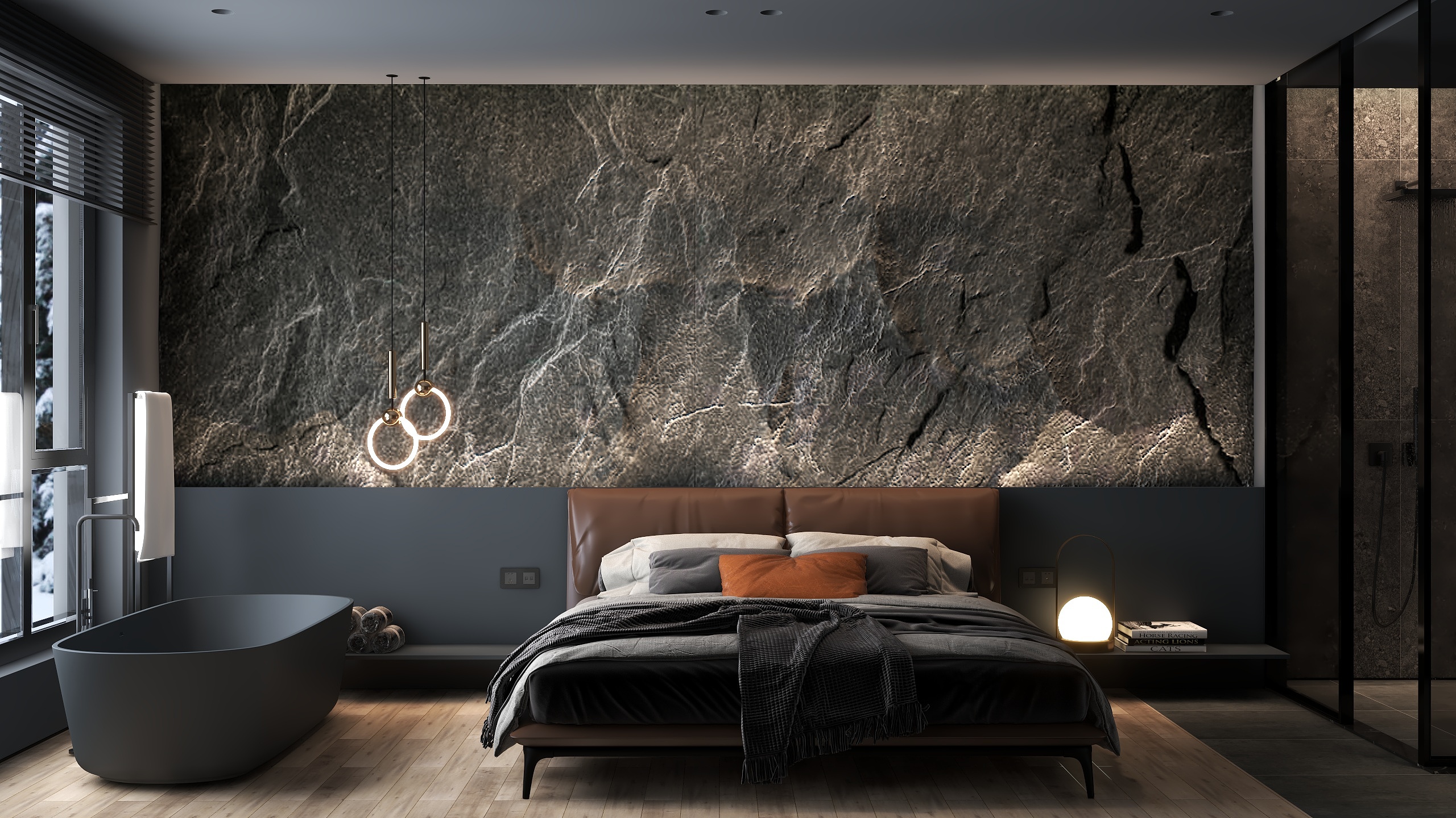 小卿设计-暗黑风公寓-装修设计方案