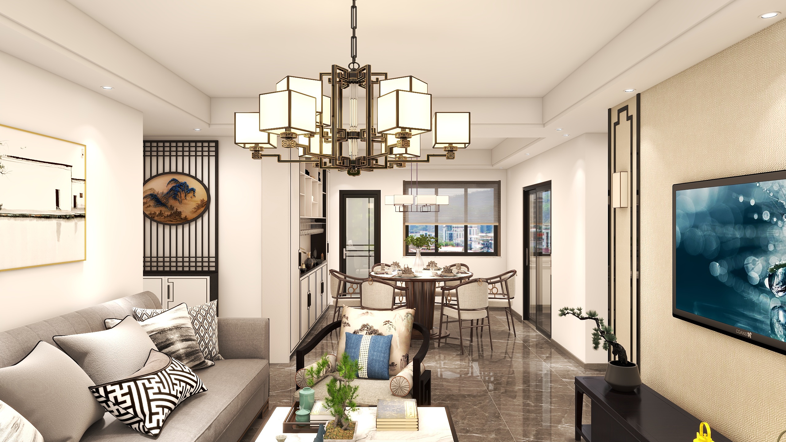 王某人设计师-容州1号B2-118新中式-装修设计方案