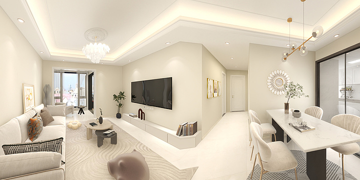 效果图室内设计-凤栖大院-装修设计方案