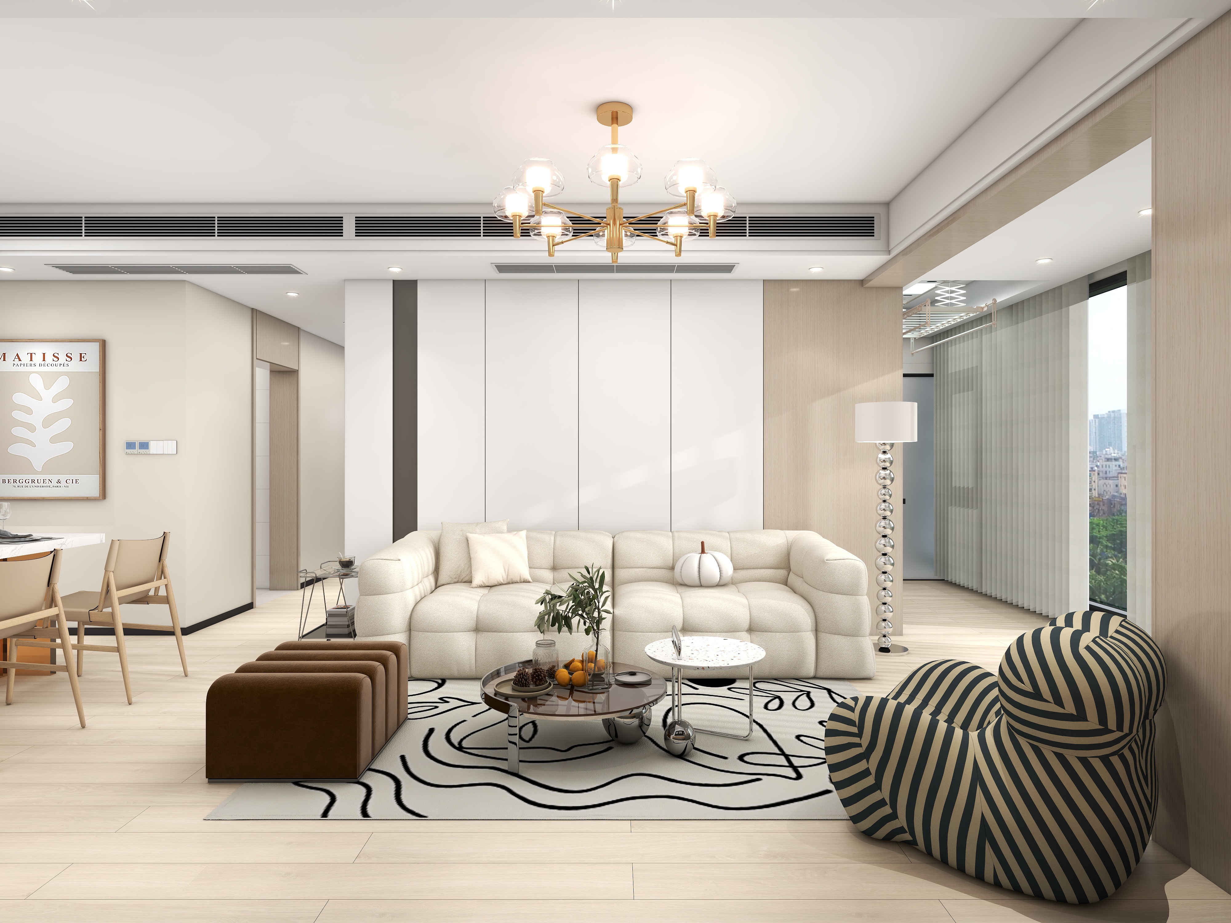 至简名设一钱春-【告白】110平原木奶油风三居室【春】装修效果图