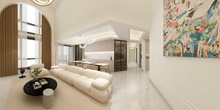 名流设计IukH-蔚蓝卡地亚-装修设计方案