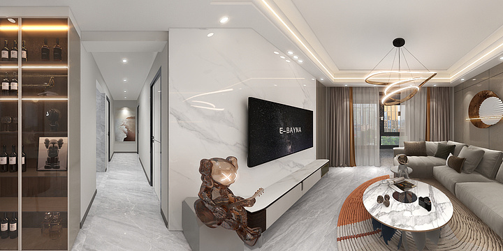 Jun太阳空间-帝景壹号院10栋邓姐效果图-装修设计方案