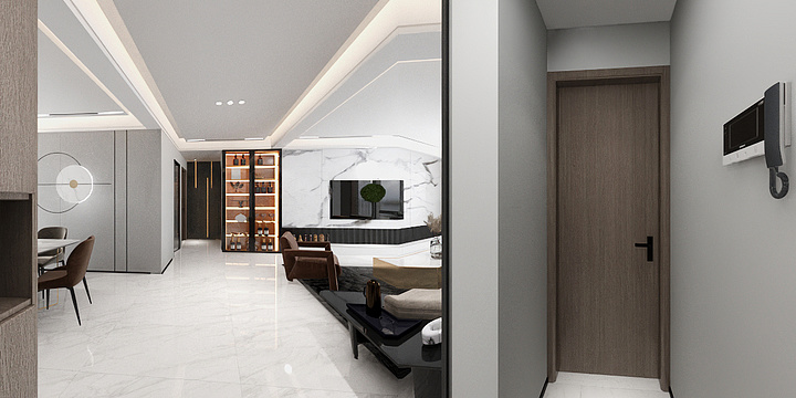 宁静致远18171330447-144平方现代轻奢三居-装修设计方案