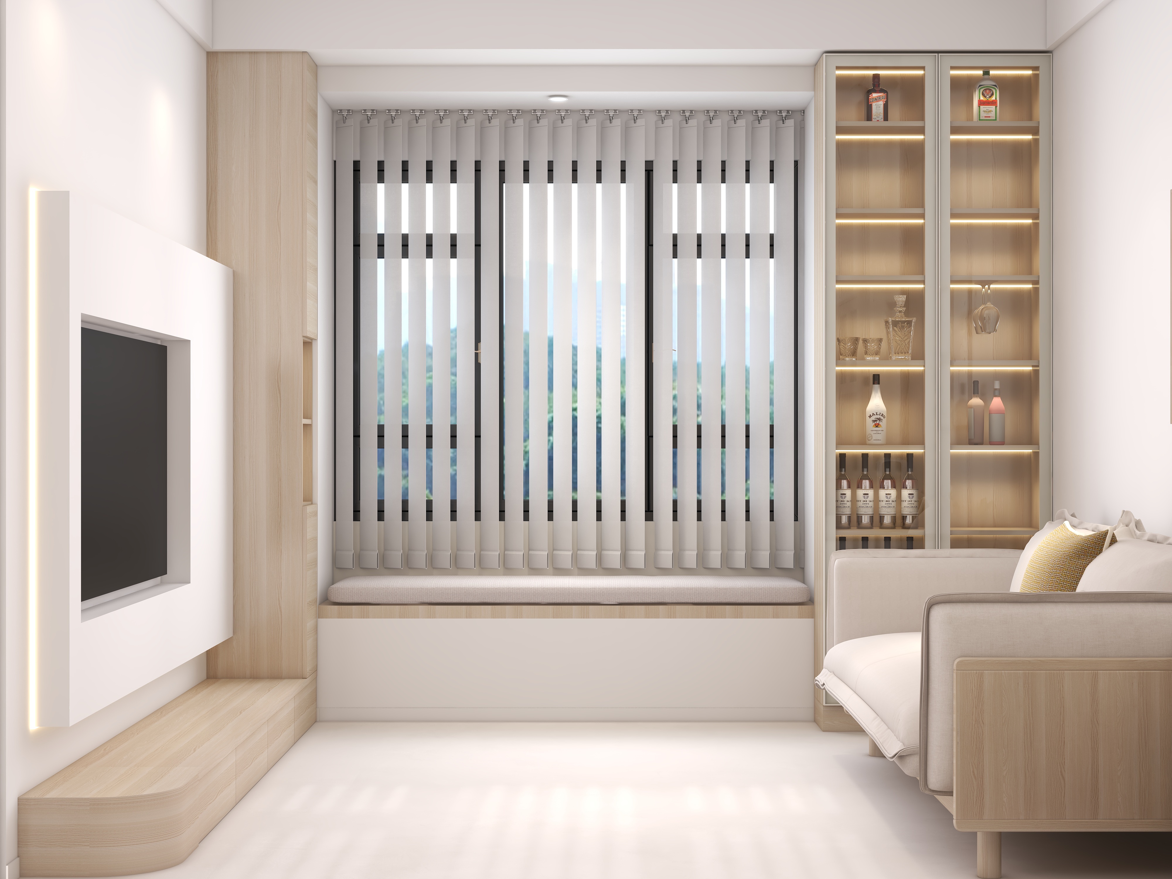 李佳洋-极简原木风装修效果图