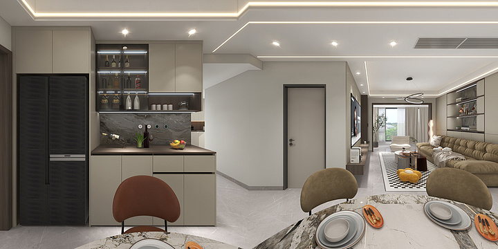 赖小姐0368-万昌·东方河畔10-1401-装修设计方案