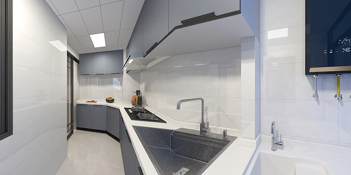 绵阳若信装饰设计-铂金华府9-204号卢彪-装修设计方案