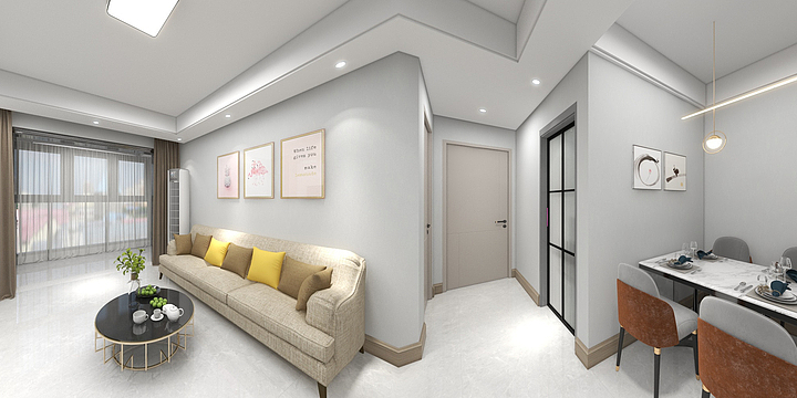 好仁装饰-梅亭佳园75平方11甲504-装修设计方案