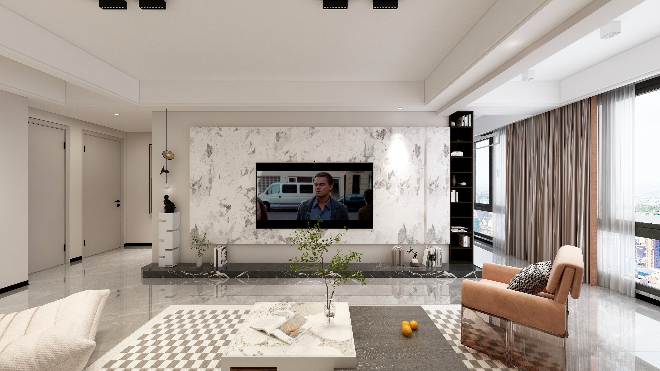 秋禾装饰DQ设计谢德鹏-江与城16#1201效果图-装修设计方案