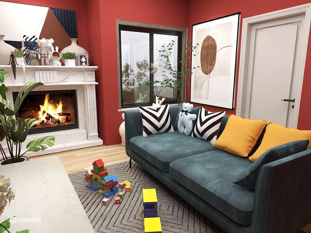 L0ves1cker的装修设计方案:small family living room