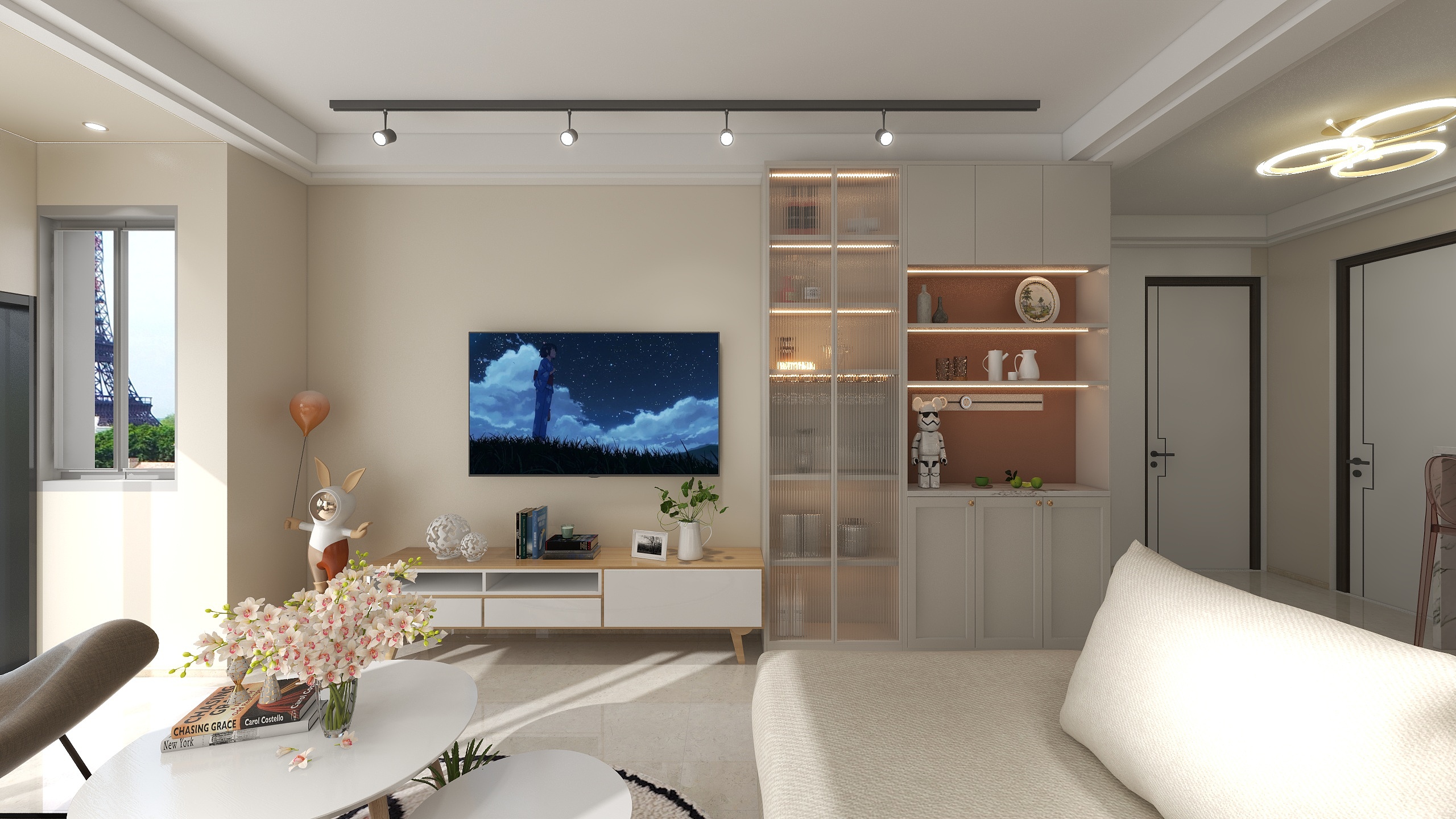 祁画长风-现代简约奶油风-装修设计方案