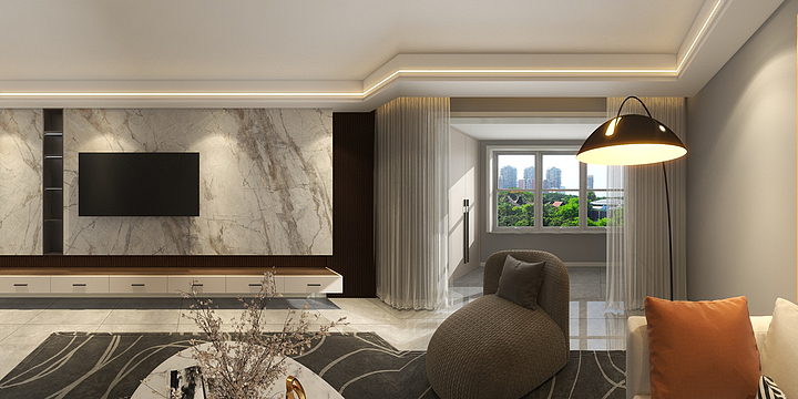 兰州居然之家银滩店-杨总河畔映巷-装修设计方案