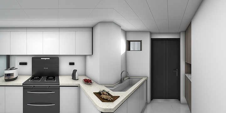 3D设计全景图-京都一品1#508-装修设计方案