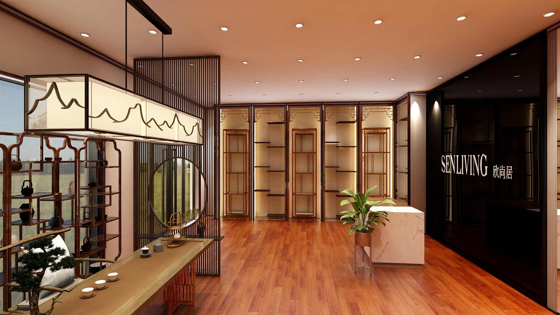 GCdrive-中式烟酒店-装修设计方案