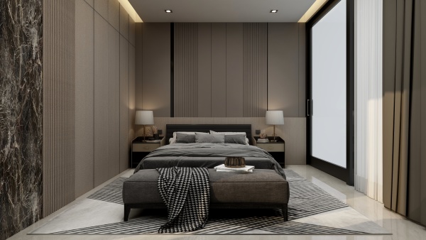 Arshitama Studio的装修设计方案Master Bedroom Luxury Minimalist