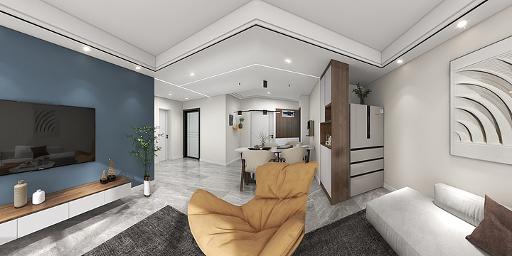 肆壹零-英伦风尚10-2-602-装修设计方案