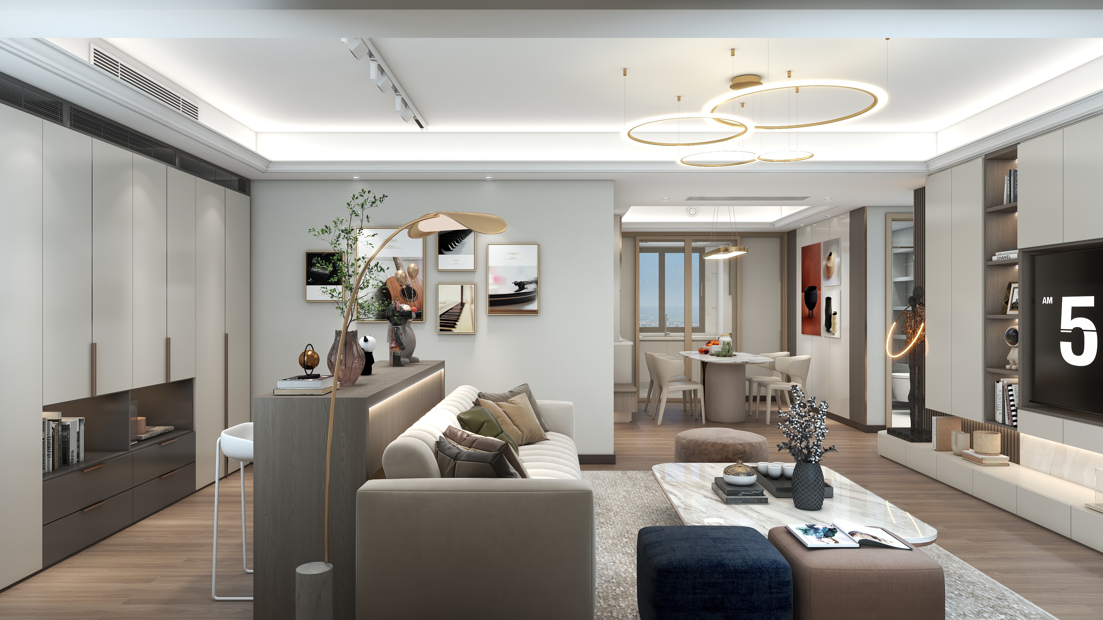 湛智华-现代轻奢122平3房-装修设计方案