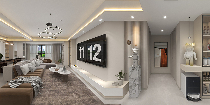 室内设计师-明-江南府W2-装修设计方案