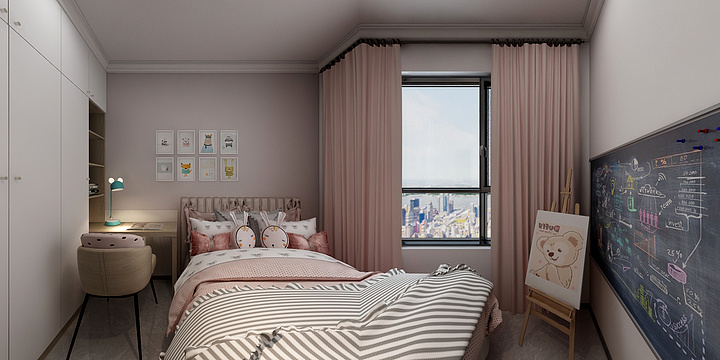 华东室内设计-华丽雅苑5-1-1401效果图-装修设计方案