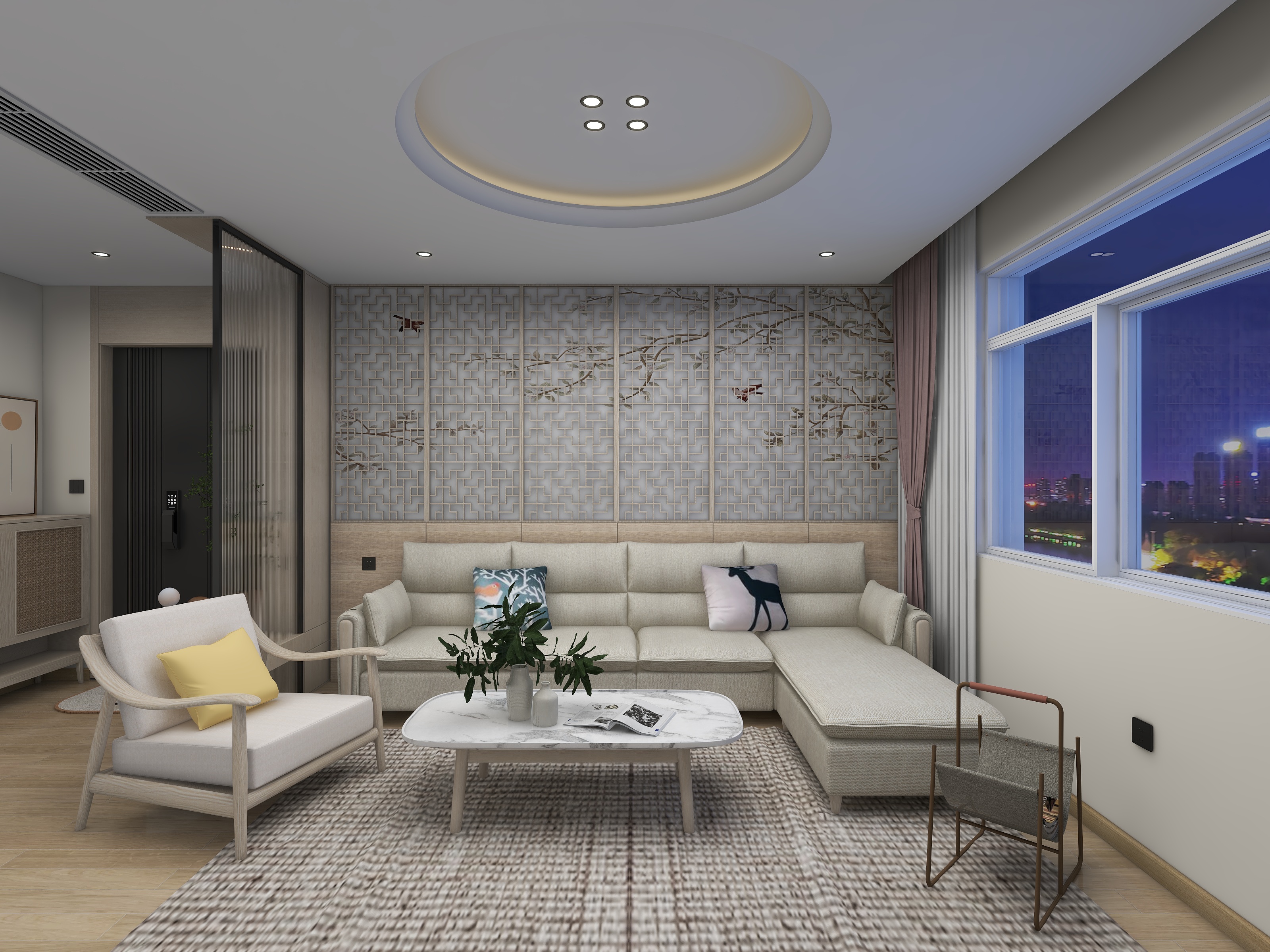 孤独的52赫兹-惠阳三村北欧88㎡2室装修效果图