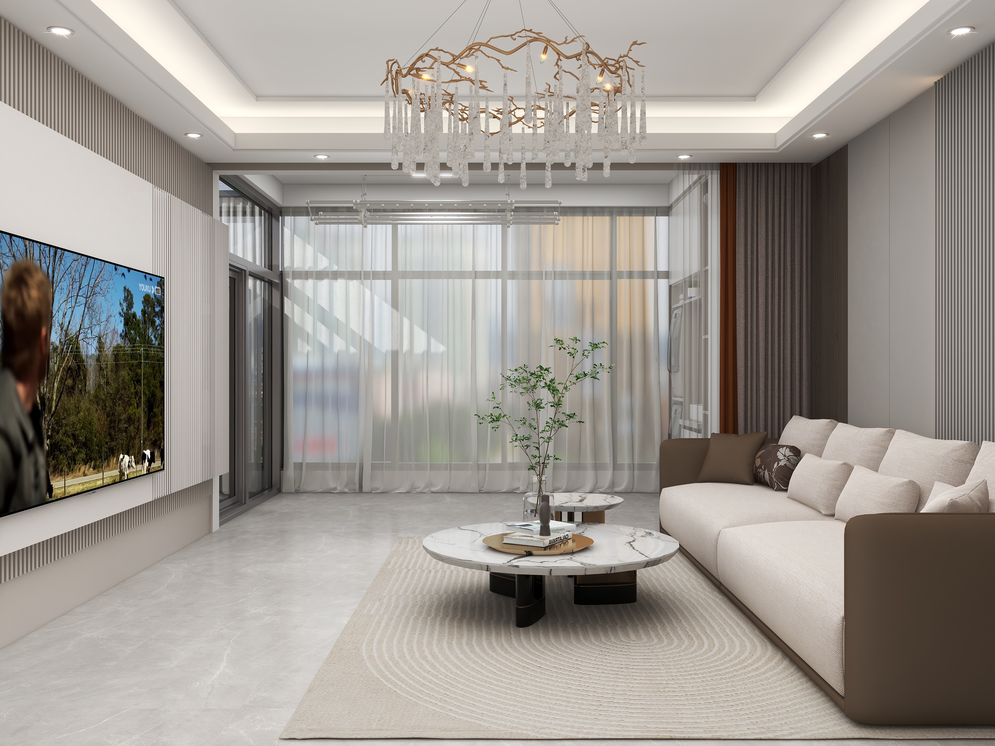 壹诺设计工作室-144㎡4室装修效果图