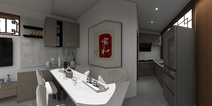 W主案设计-四道湾胡同15号-新中式-装修设计方案