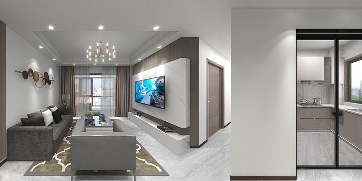 蕲春爱空间装饰-现代风格-装修设计方案