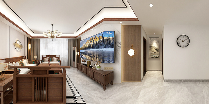 荞映空间-阿真-新中式设计-装修设计方案