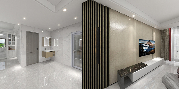 宿迁匠盈装饰设计-洋河梦都花园-装修设计方案