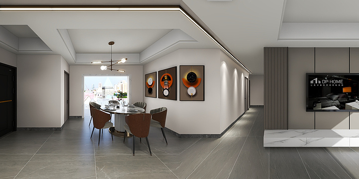 衡阳昌优设计贺士军-雁城首玺四房两厅雅居装饰效果图-装修设计方案