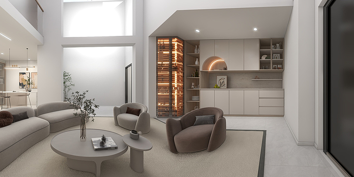 室内空间设计罗强-上城院子合院-装修设计方案