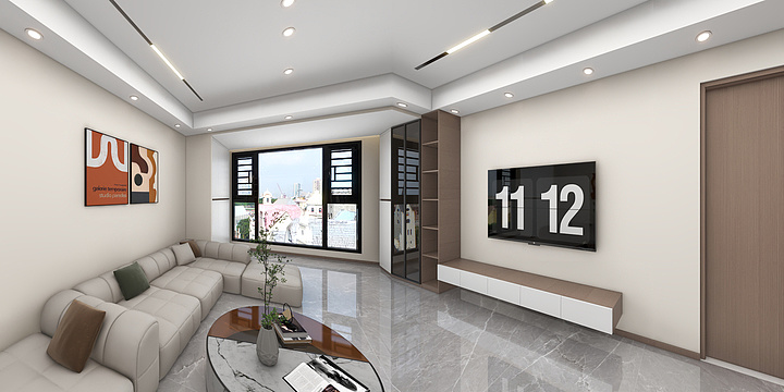 嘉诚全案装修-棠樾府高层96.43-装修设计方案