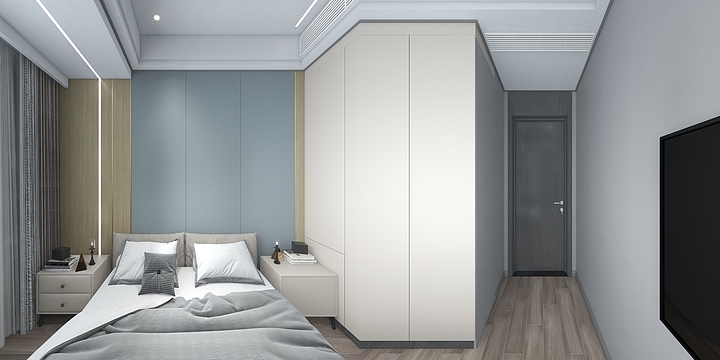 重庆潼南托斯卡纳集成墙顶专卖店-万达一楼浅灰蜡木-装修设计方案