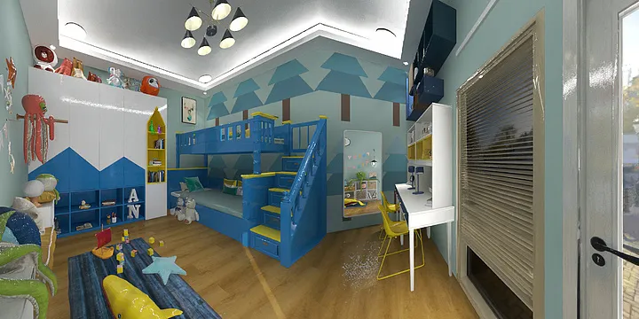 Aesthetic Home的装修设计方案:The Blues (Boys bedroom)