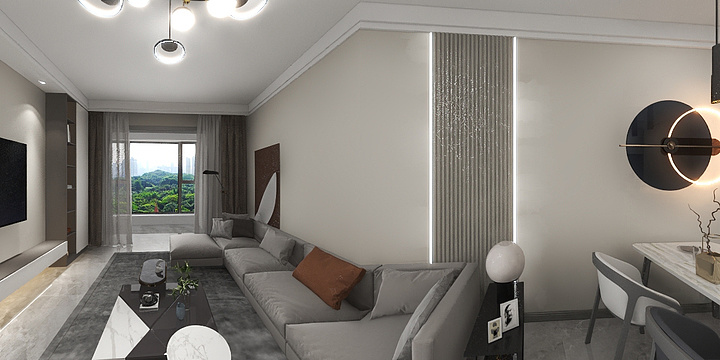 安逸嘉装饰-华润云景2-1-2601酷家乐-装修设计方案