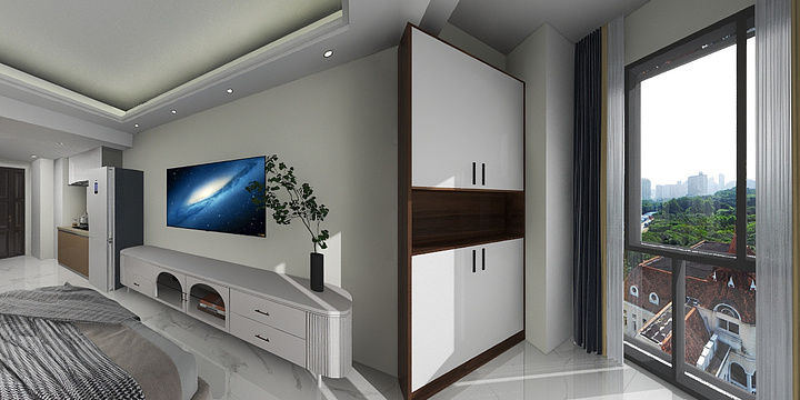 商丘创艺装修队-港汇万达商务楼-装修设计方案